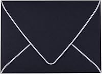 Vista 25 de Paquete de 50, tamaño A7, sobres gruesos de invitación de lujo de 5 x 7 pulgadas, para tarjetas de 5 x 7 pulgadas, autosellado, perfecto para bodas