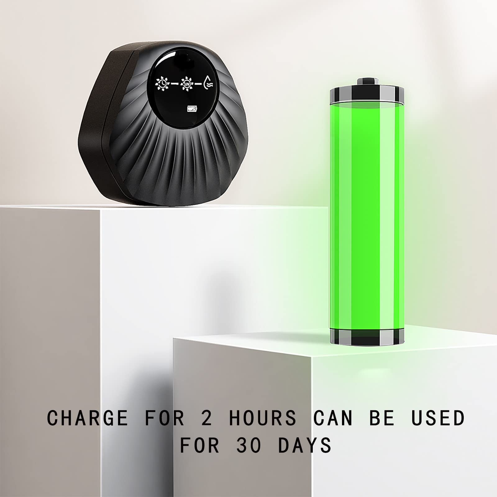 Porta Cepillo de Dientes, Soporte Cepillo de Dientes con Función Esterilizador Energía USB Recargable, Dispensador Pasta Dientes con Función de Secado, Organizador Baño, Negro