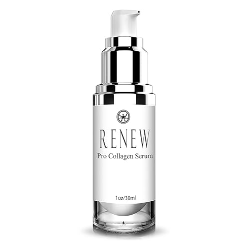 Renew Pro Collagen Serum de Renew Skincare Day/Night Collagen Serum para mejorar la tez, hidratar profundamente, disminuir las líneas finas y las