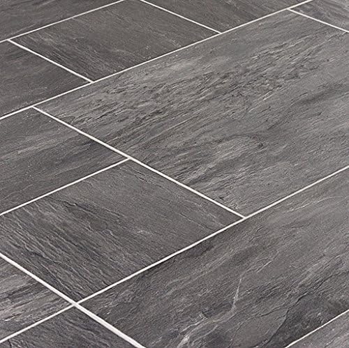 Faus Innovation Midnight Slate 10mm Tile Laminate Flooring FL831301