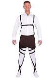 Attack on Titan Male Harness - Faux Leather with Metal Buckles and Elastic Bands