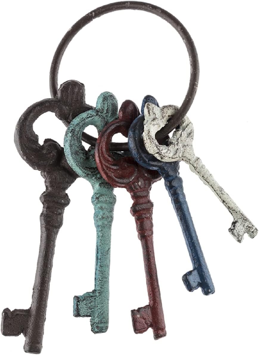 Colorful Cast Iron Key Ring