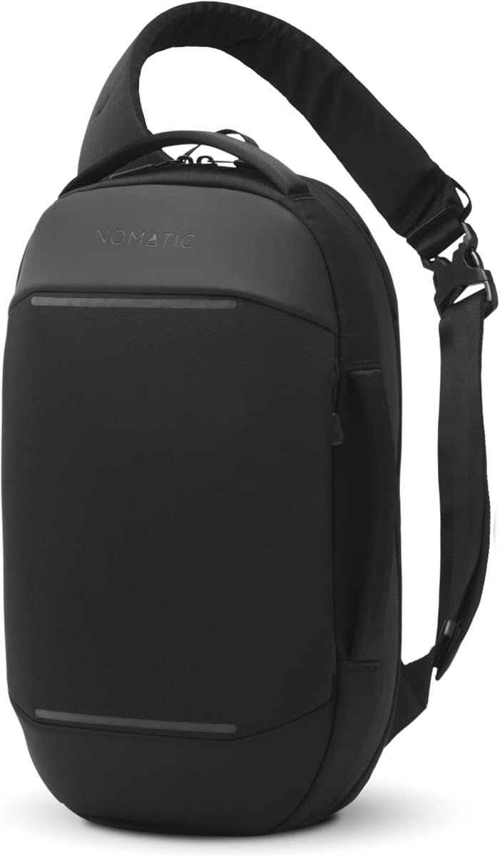 Navigator 10L Sling Bag - Slim & Lightweight Crossbody Bag, Fanny-Pack - Water Resistant Everyday Bag (Black)
