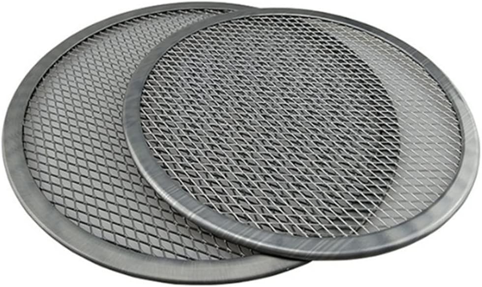 4 Pcs Black Non-Stick Mesh Pizza Tray Screen Pasta Oven Baking Net Pizza Holder Bakeware Flat Mesh Pizza Screen