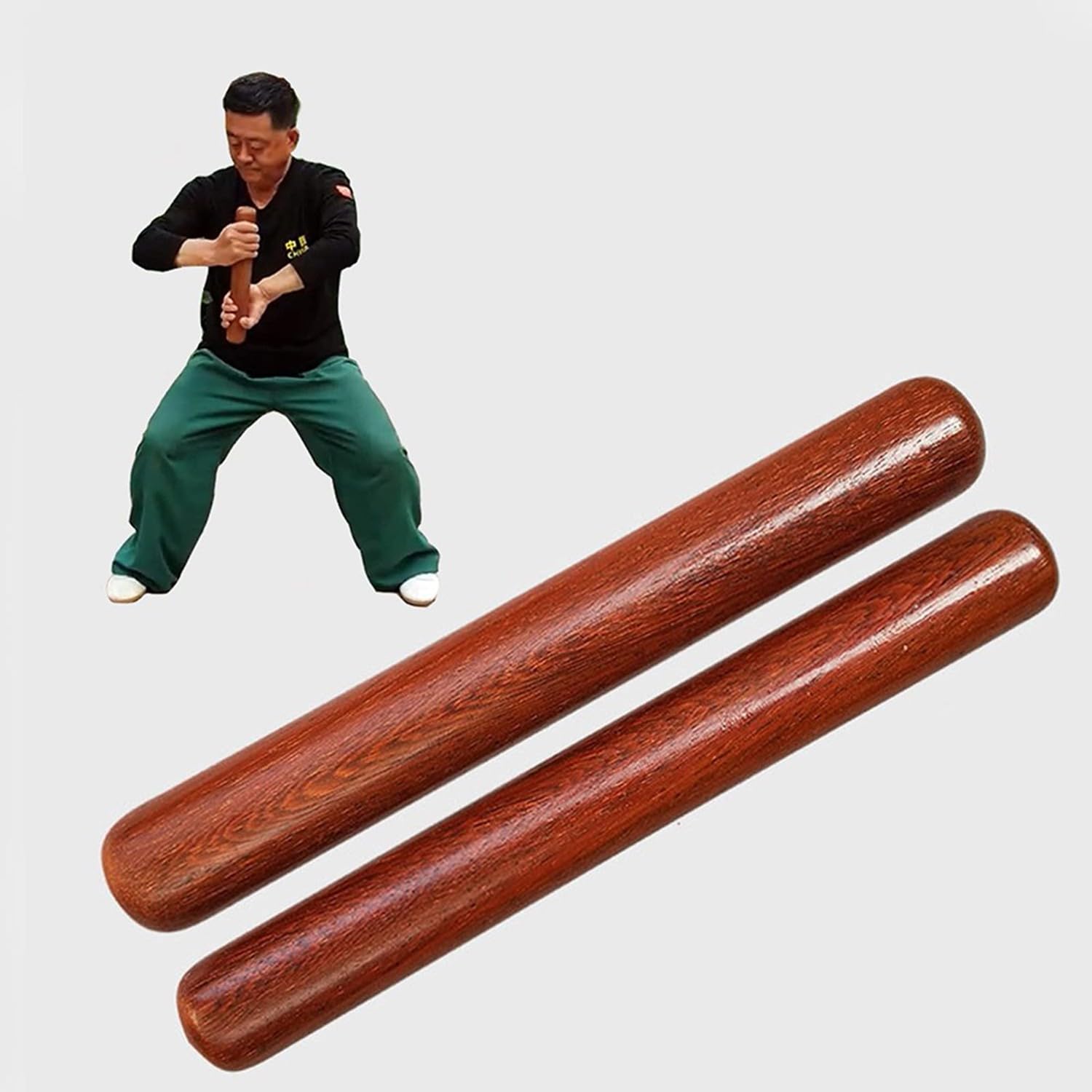 Bâton De Tai Chi Règle Bâtons D'entraînement pour Le Tai Chi Bâton De Tai Chi d'arts Martiaux Règle De Tai Chi Qigong Tai Chi Bang Traditionnel pour l'exercice De Moring Âgé 40 * 4.0cm