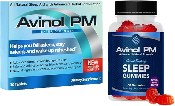 Sleep Bundle Extra Strength 30ct & Gummies 60ct - Natural Sleep Supplement Combo- 2 Items