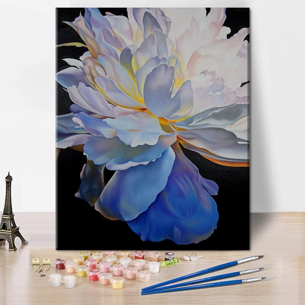 TUMOVO Flower Paint by Numbers for Adults Beginner Contemporary Minimalism Canvas