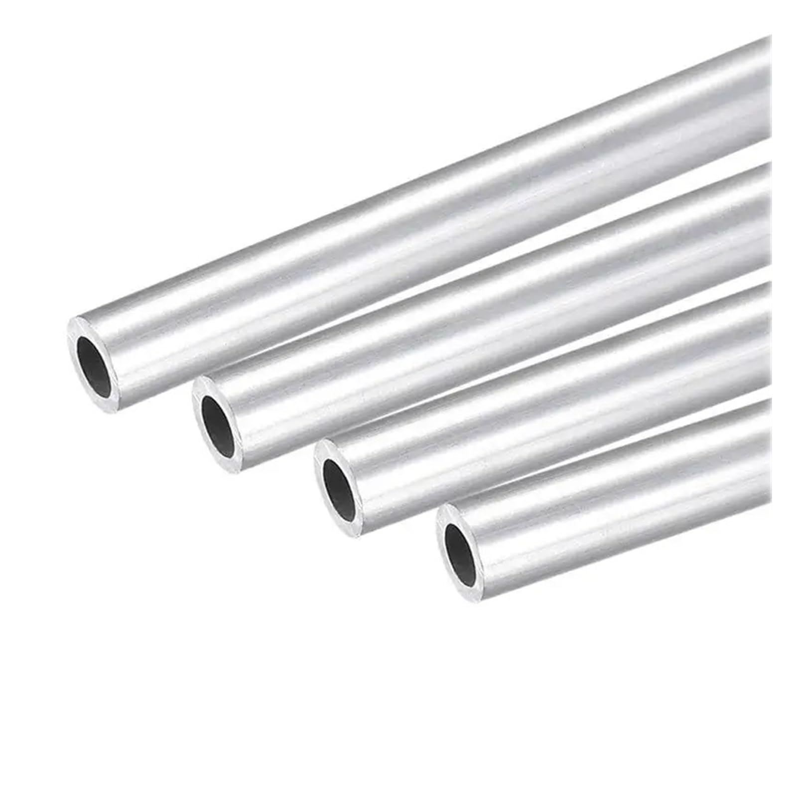 Dyjlpp Silver 6061 Aluminium Alloy Straight Round Pipe Tube Od 5-20Mm Id 2-16Mm 1Mm Thickness Length 250Mm/500Mm(250Mm-Od9 X Id6mm)