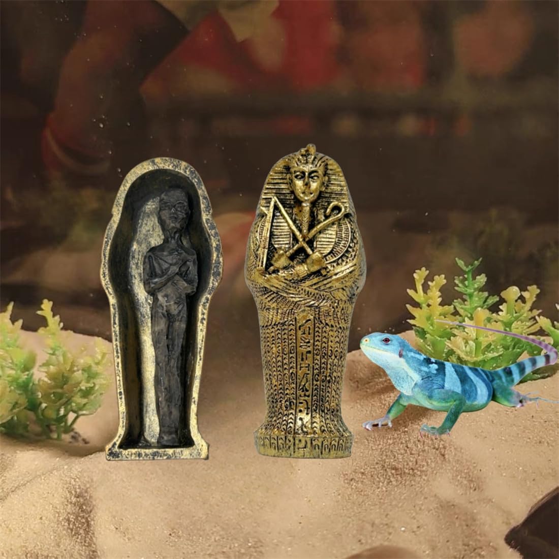 Amazon.co.jp: 古代エジプト王ツタンカーメン棺像アイドル エジプトの