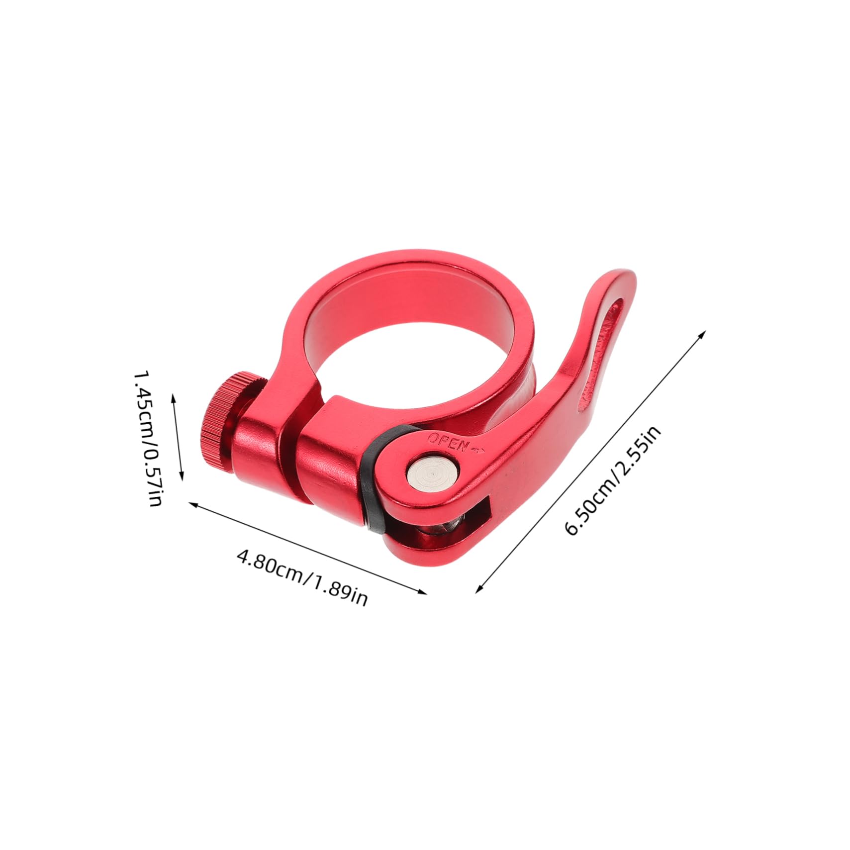 SUPVOX Quick Release Seatpost Clamp Sturdy Aluminum Alloy Bike Seat Clamp for Mountain Road Bikes Lightweight Design for Adjustments Compatibility