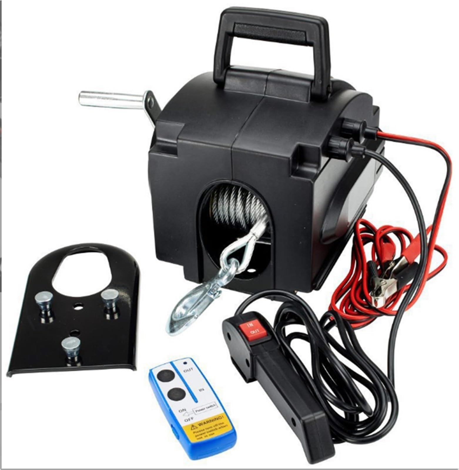 Elektrische Winden Elektrischer Hebezeug 12V 3500lbs 2000lbs kabellose elektrische Winde für den Einsatz auf See | 3500lbs
