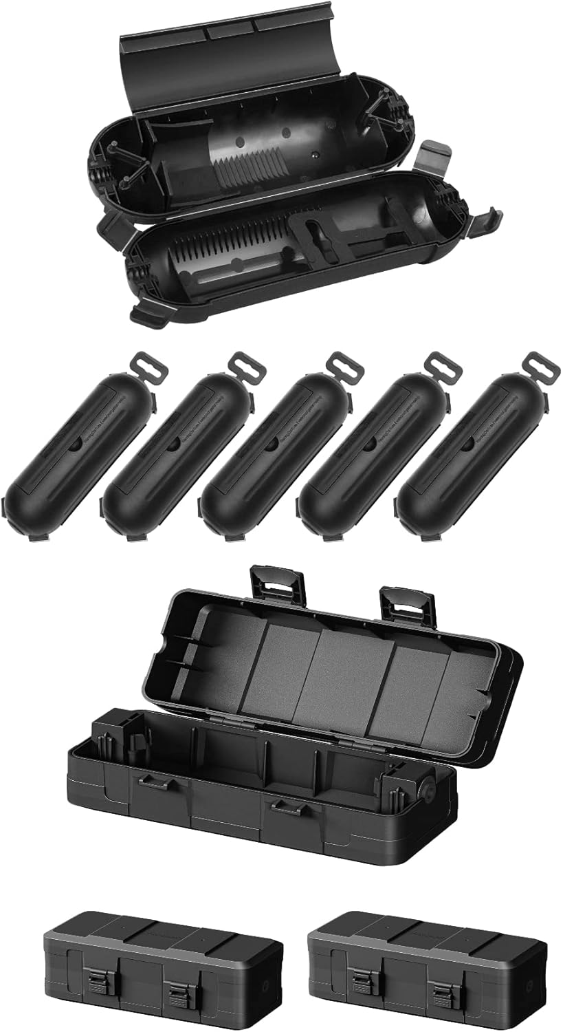 DEWENWILS 9Pack Outdoor Extension Cord Cover＆Box(S＆M)
