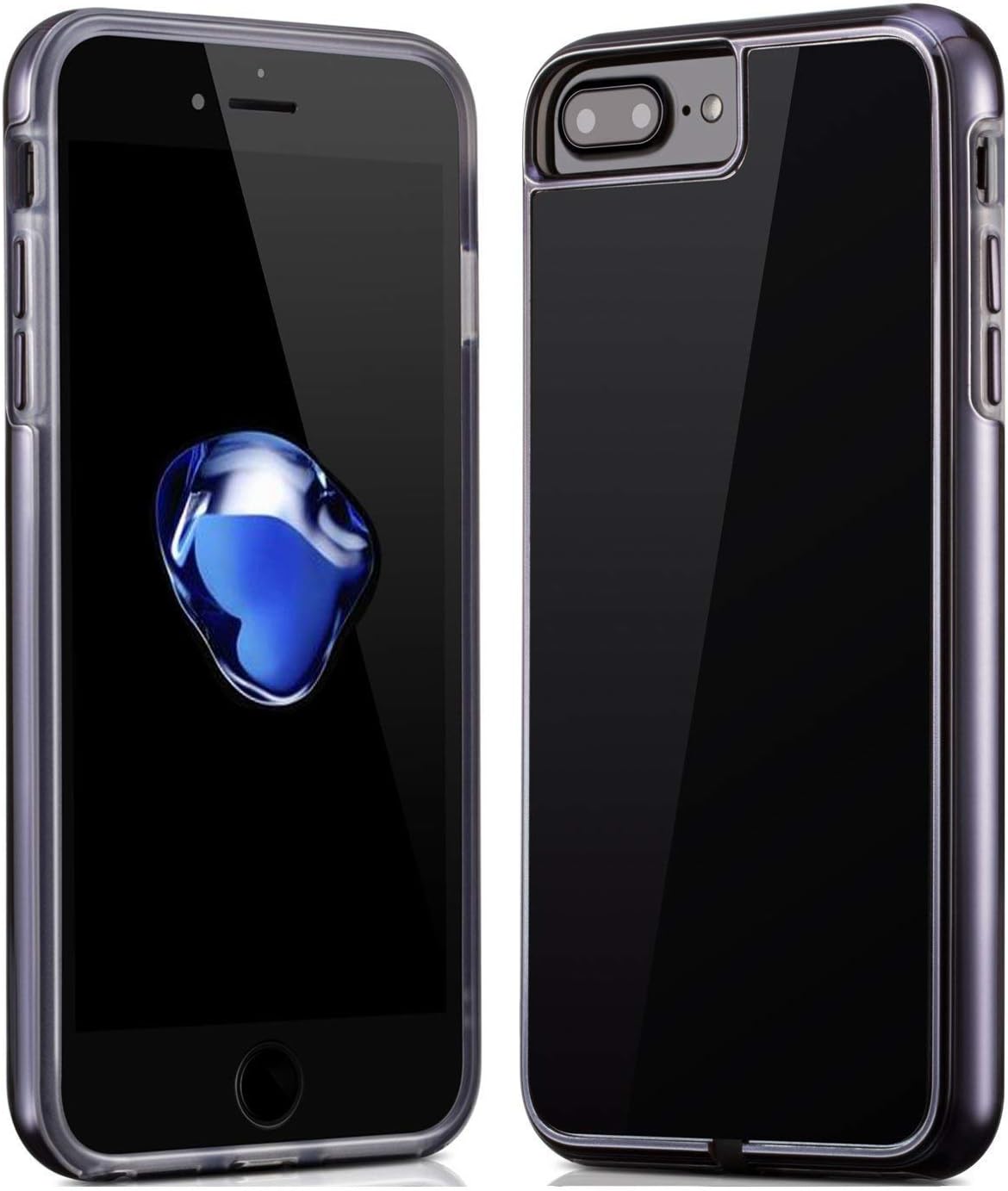 Wireless Charger Charging Receiver Case for iPhone 7 Plus, Dual Layer Protection, Shock-Absorbing & Scratch Resistance, Flexible Connector
