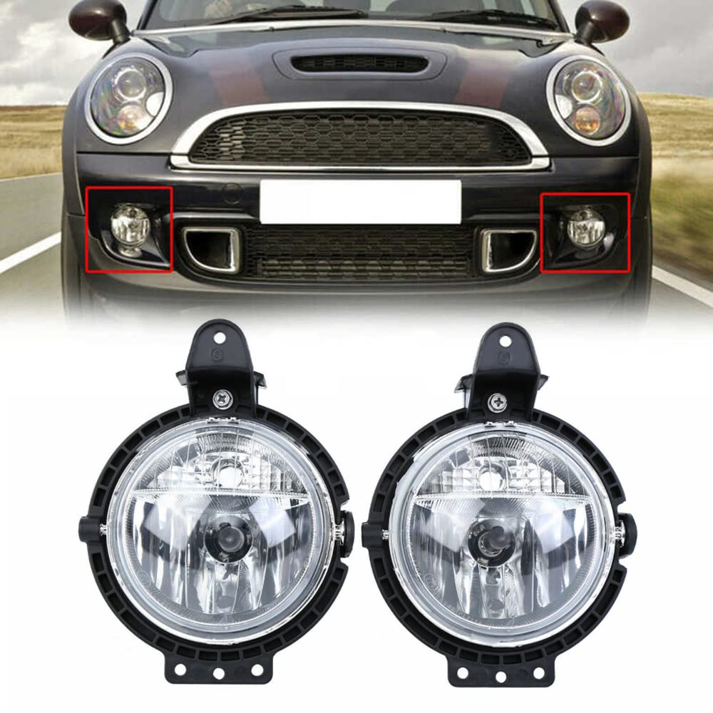 Riloer 2pcs auto fendinebbia anteriori, paraurti sinistro destro fendinebbia sostituzione per BMVV M-ini R55 R56 R57 R58 R59 C-lubvan C-ooper C-lubman R-oadster C-ountryman