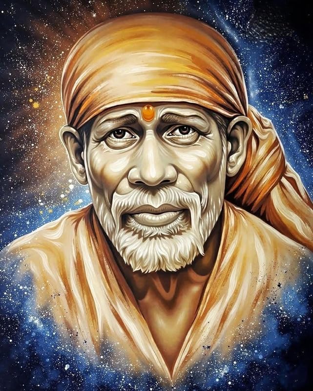 Sai Baba impression numérique haute définition sous cadre mural chic - 2