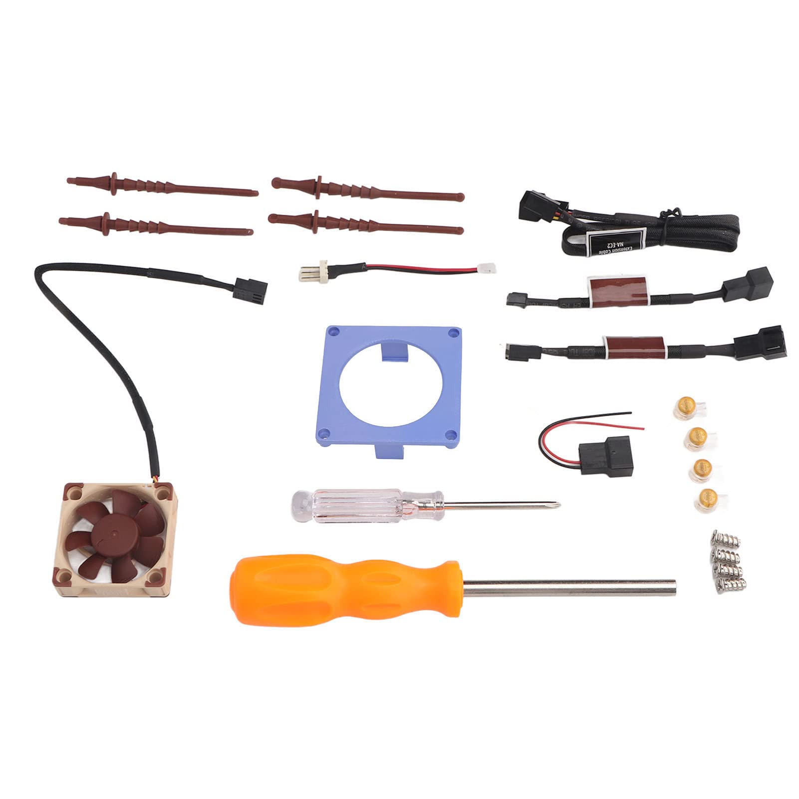 Mini Ventilador Kit de Montaje Impreso en 3D para Purple de Refrigeración Silencioso con Ventilador