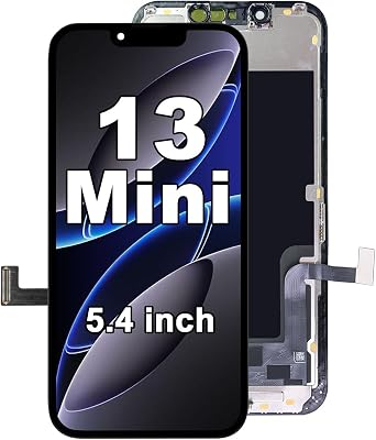 for iPhone 13 Mini Screen Replacement 5.4 ", Full HD LCD Display 3D Touch Screen Digitizer Full Assembly for Model A2481, A2626, A2628, A2629, A2630 Without Tools