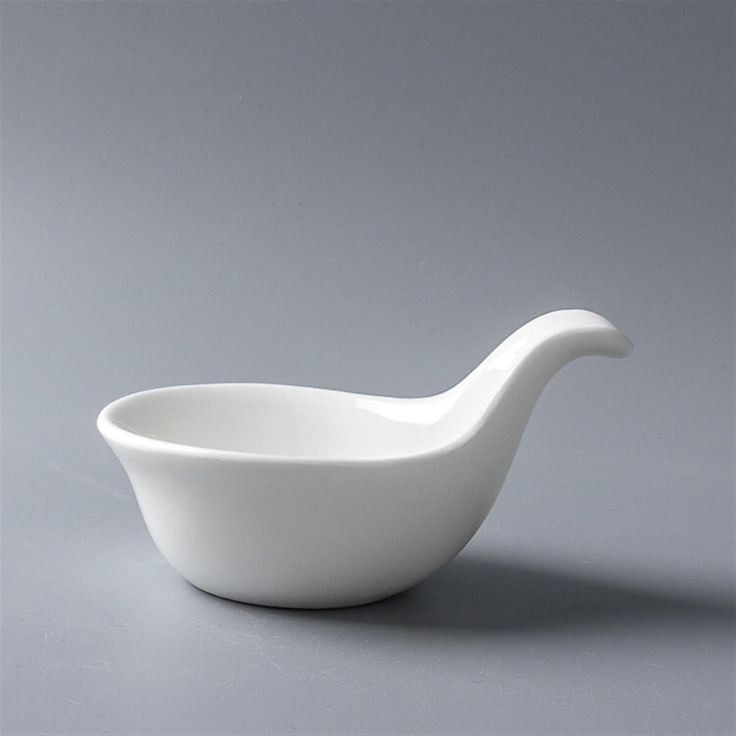 Gravy Boat Japanese Ceramic Saucer White Ceramic Dish Caviar Sauce Dish Mixed Vegetables Dish Vinegar Dish Commercial Ceramic Sauce Dish Gravy Boat Stands(Small)