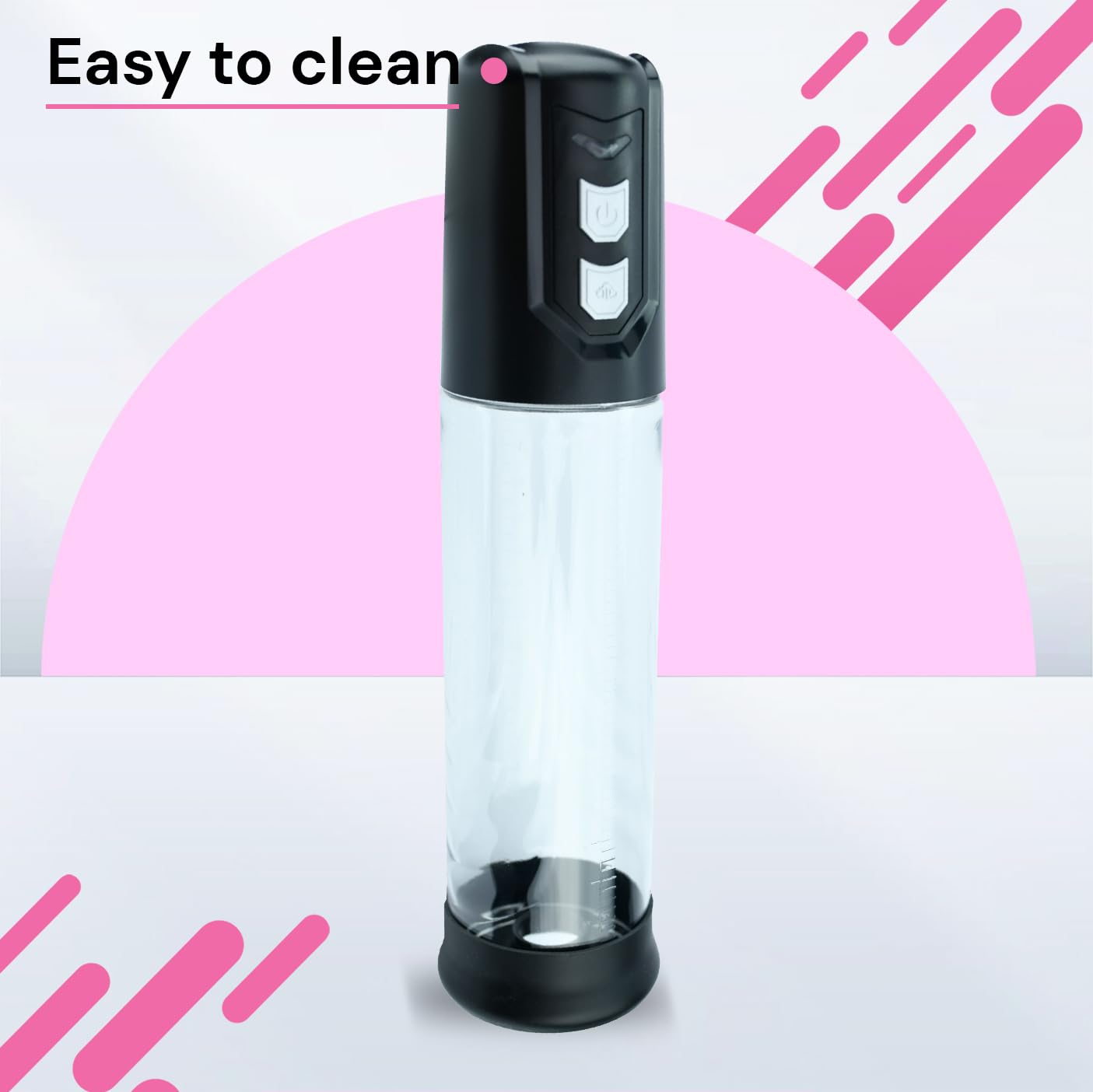 Bomba de pene eléctrica de 27 cm x 6 cm, masturbador masculino, ABS transparente, bombas para agrandar el pene con alta potencia de succión, bomba de pene para hombres, aspiradora de pene FOPS P09