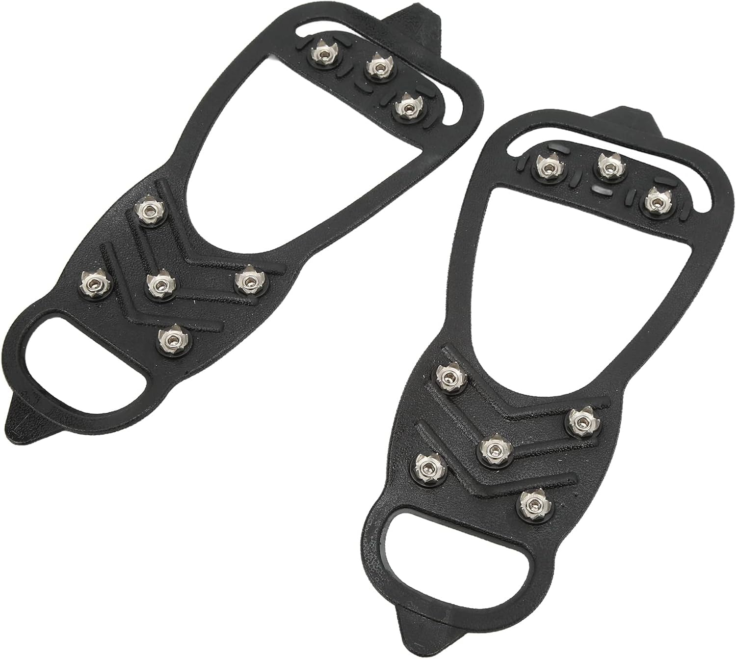 Yinhing 8 Teeth Slip Ice Traction Cleats Foldable Crampons for Walking Hiking and Running on Snow and Ice Fits Boots Sports Shoes and More