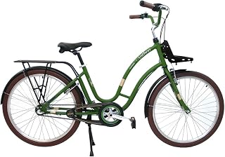 Bicicleta Aro 26 Retrô Anthon 3v Nexus Shimano Verde Militar