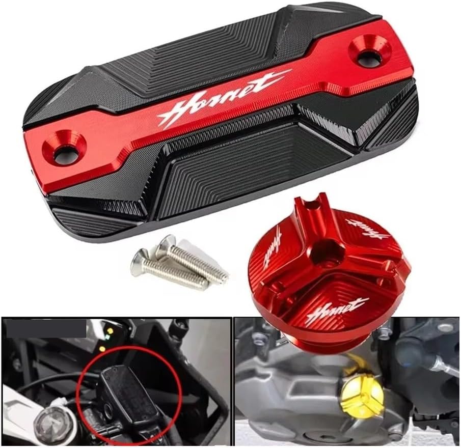 Guard Brake Fluid Reservoir for Hornet 600 900 CB600F 1998-2014 CB750 2022-2024 900 600 Motorcycle Oil Filler Cap Brake Reservoir Cover