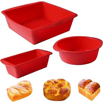 Set of 3 round silicone cake moulds silicone baking mould set silicone