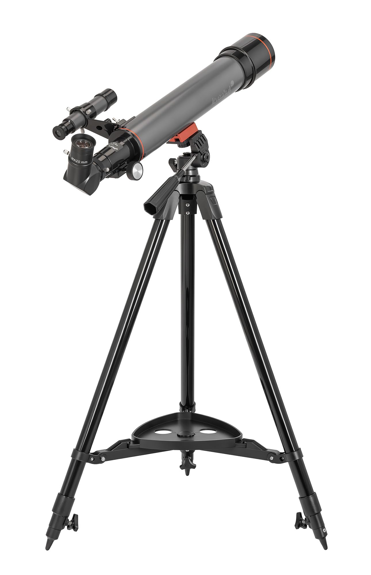 Levenhuk Kelvin Nova Base 60/500 Fototelescopio, Telescopio Smartphone, Catalejo, Montura Altacimutal, Lente Barlow 3X, Trípode Ajustable, Disparador Bluetooth Incluido, para Astrofotografía