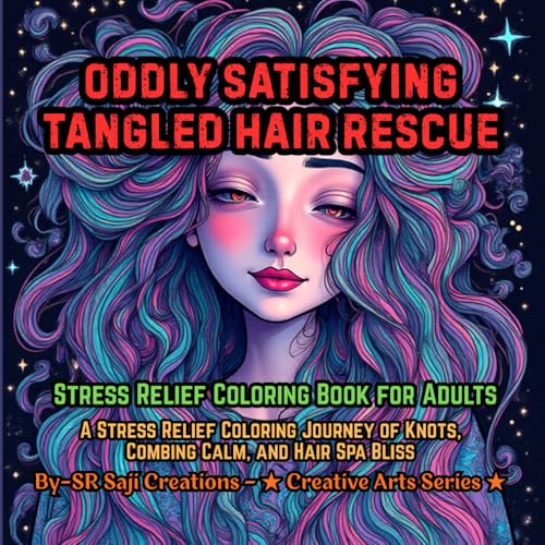 Oddly Satisfying Tangled Hair Rescue: A Stress Relief Coloring Journey of Knots, Combing Calm, and Hair Spa Bliss (Oddly Satisfy