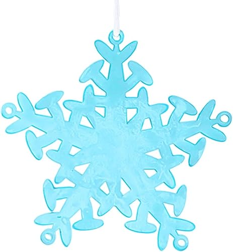 Miniatura 7 de EBL Adornos acrílicos transparentes de 3 pulgadas, copo de nieve, 10 unidades