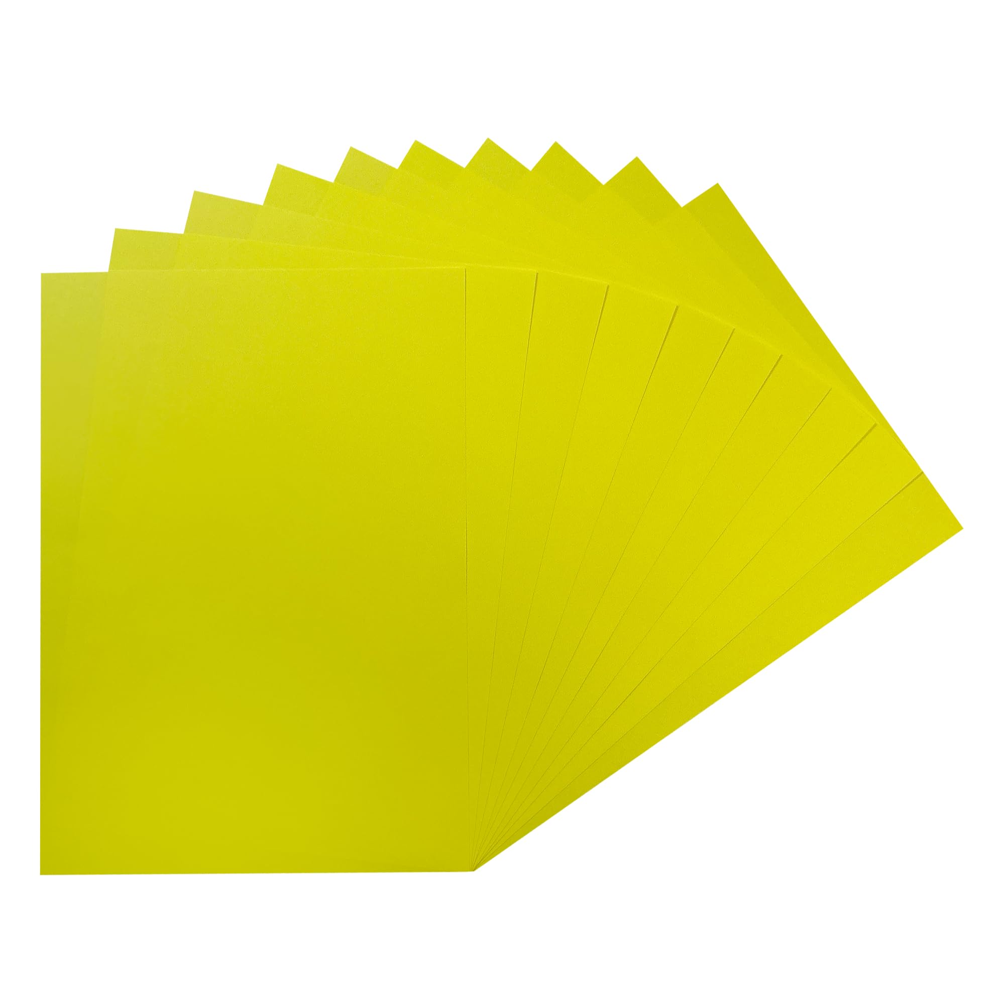 Pack of 500 A4 Fluorescent Yellow Coloured Paper 75gsm Sheets