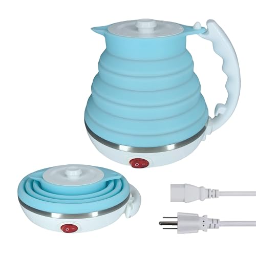 DOFQQG Travel Electric Kettle Small Blue