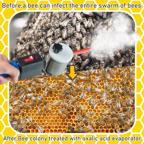 Vaporizador de ácido oxálico, equipamento de atomização de ácido oxálico para ácaros Varroa da apicu
