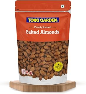 Tong Garden 380 Gm Salted Almonds | Salted Badam | Healthy Crunchy Nuts & High Protein Snack | Packed with Vitamins & Mine Price In India