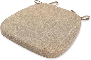 Natural Linen-Juego De 2/4/6 Cojines Magnéticos Pulgadas para Sillas De Metal, Almohadillas Antideslizantes Mejoradas para Comedor,Cocina, Cafetería, Sillas Apilables,G,6Pcs 42x40cm