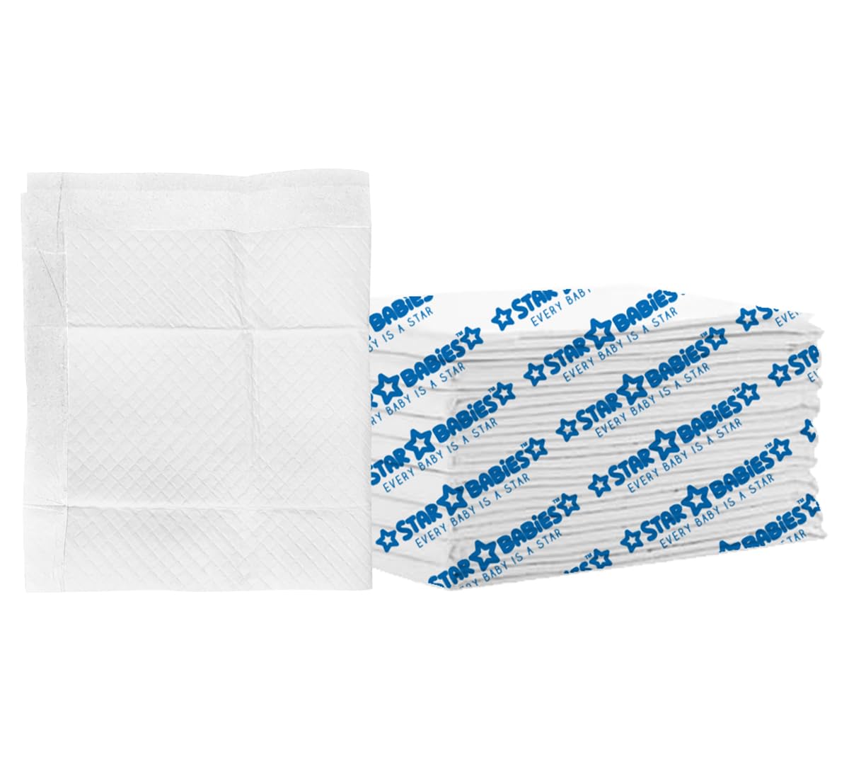 Star Babies Disposable Changing mat Large (45 x 60cm) Pack of 6 - White