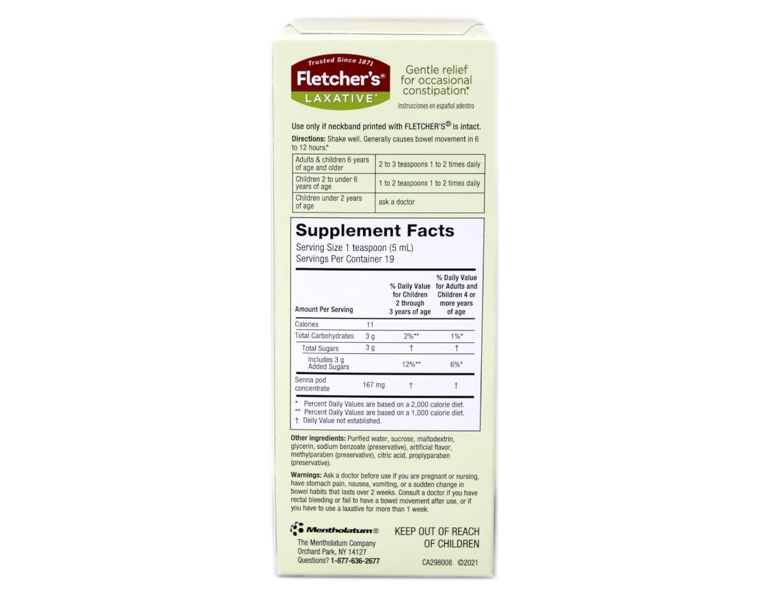 Fletcher's Laxative For Kids 3.25 oz
