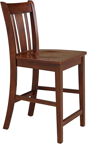 Miniatura 43 de International Concepts San Remo Taburete alto de bar, gris pardo lavado gris topo lavado,Espresso,Marrón,Beige,Negro -,Hickory/piedra