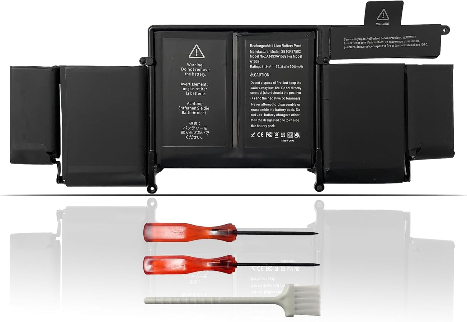 Amazon.com: AURUNHO A1582 A1502 A1493 Laptop Battery Replacement