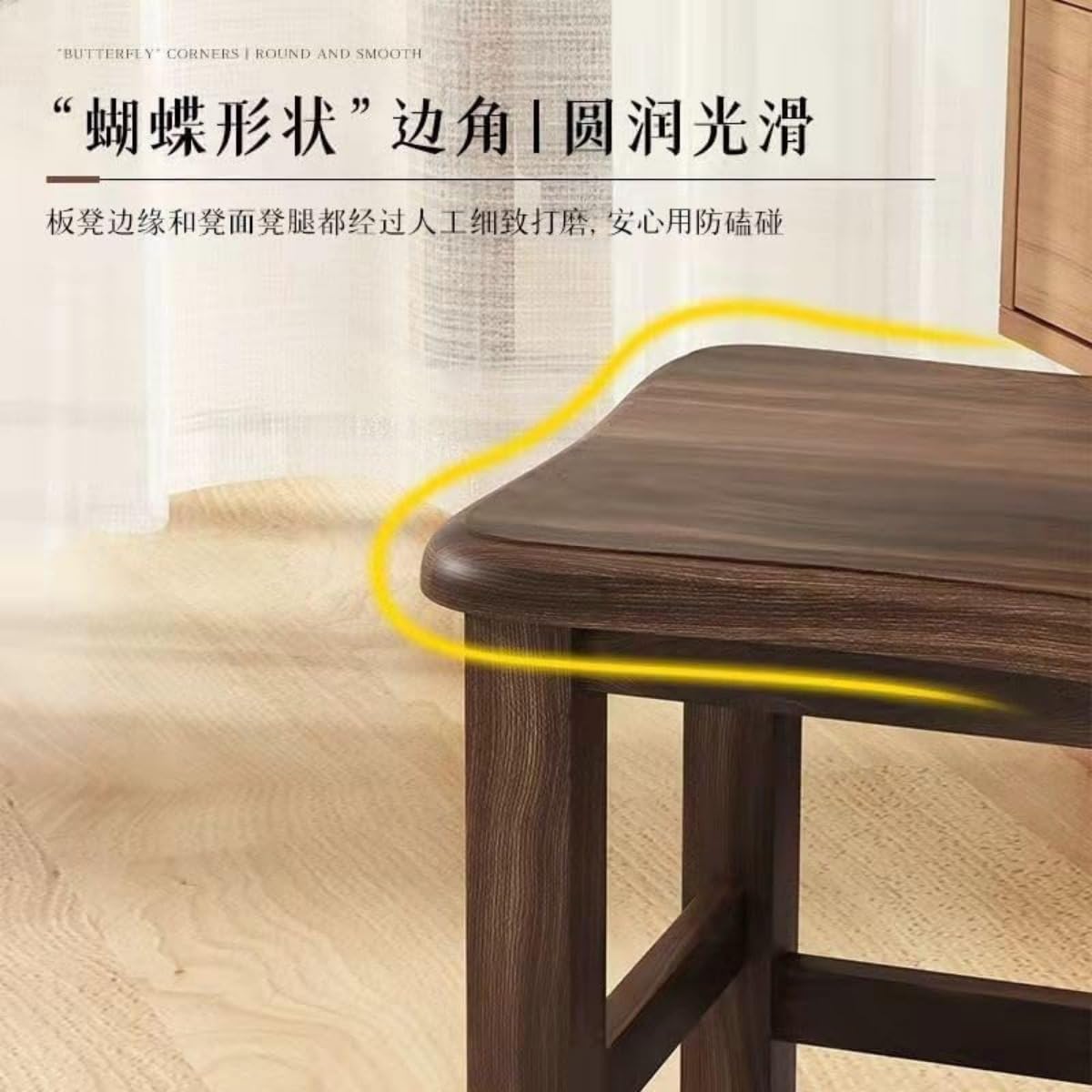 Amazon.co.jp: BQQB 木製 踏み台 低い椅子 ミニ 小さい 腰掛け 天然木