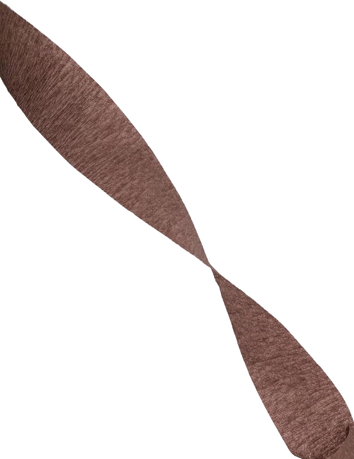 K-Kraft USA-Made Hanging Decorative Crepe Paper Streamers for Birthday, Party, Holiday, School, Wedding, Shower, or Graduation (4 Rolls Brown)