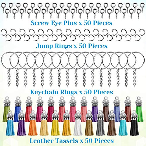 Amazon.co.jp: DILOANNA キーホルダータッスル、キーホルダーセット 50