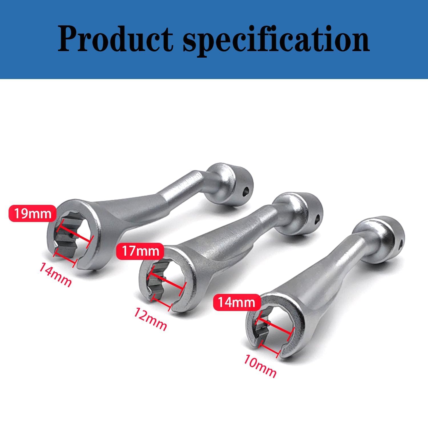 12 Point Sockets 9-Piece Common Rail Injection Fuel Line Socket Set ...