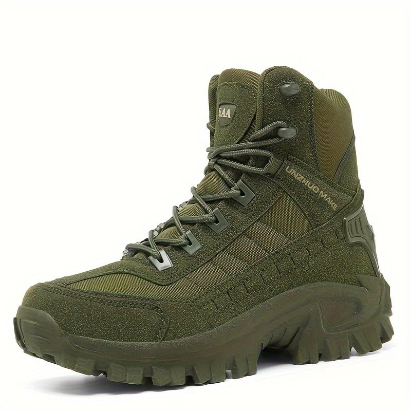 High-Top Hiking Boots for Adventures Men's High-Top Hiking Boots - Durable, Non-Slip, Lace-Up for Outdoor Adventures & Sports3
