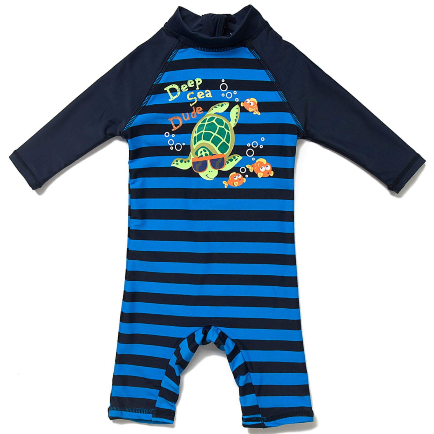 BONVERANO Kleiner Junge Badeanzug EIN Stück Mit Badekappe UV-Schutz 50+