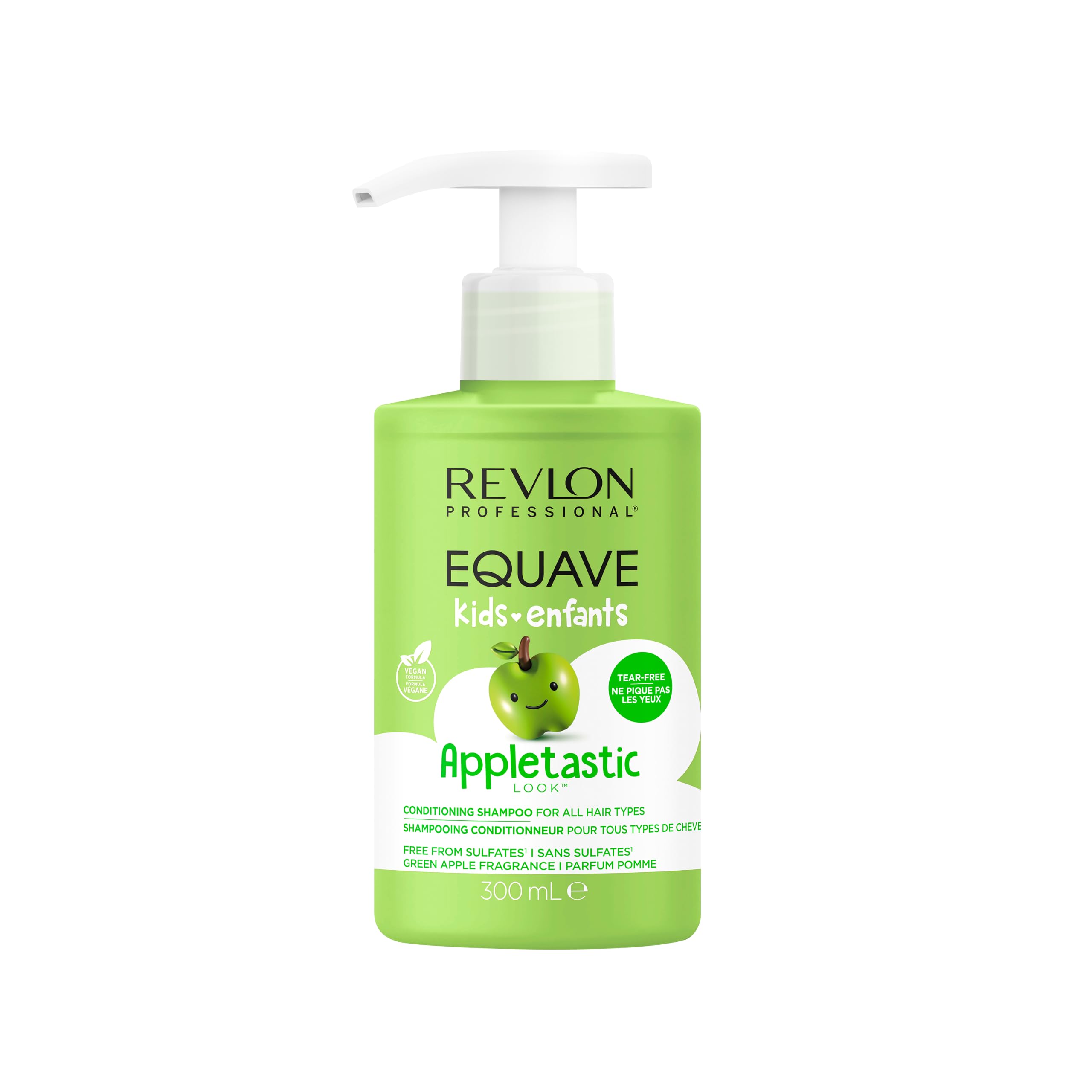 Revlon Professional Equave Kids Conditioning Shampoo, Sulphate-Free Shampoo For Kids, Green Apple Fragrance (300ml)