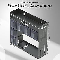 Vista 5 de Spice Rack Organizer for Cabinet – Kitchen Space-Saving Storage Solution Spice Rack Wall Mount or Countertop organizer for pantry, Bathroom or