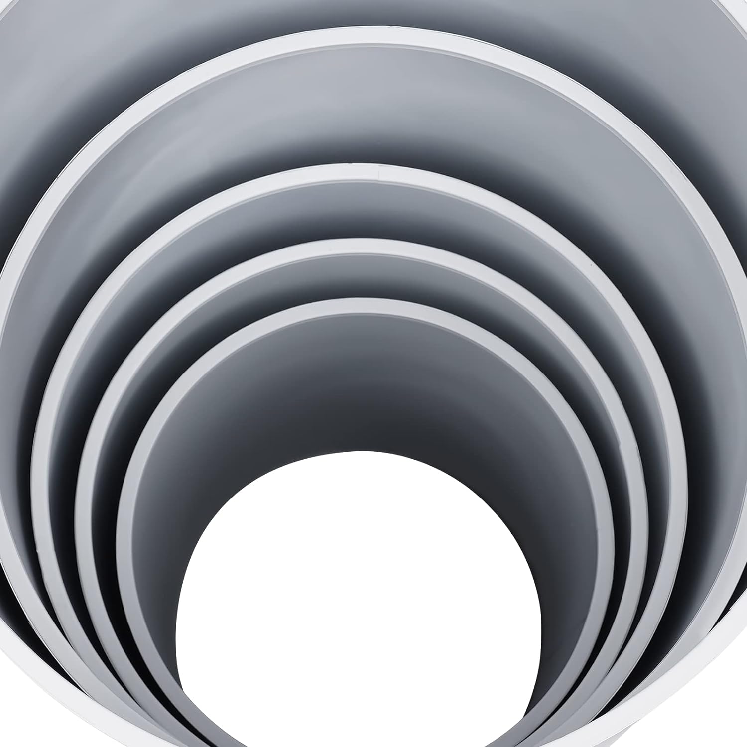 5 Tier Cylinder Stands for Party, White Geometric Dessert Stand Display Holder for Wedding, Birthday, Event, Cupcake Cake Stand,for Candy, Flower Arrangement