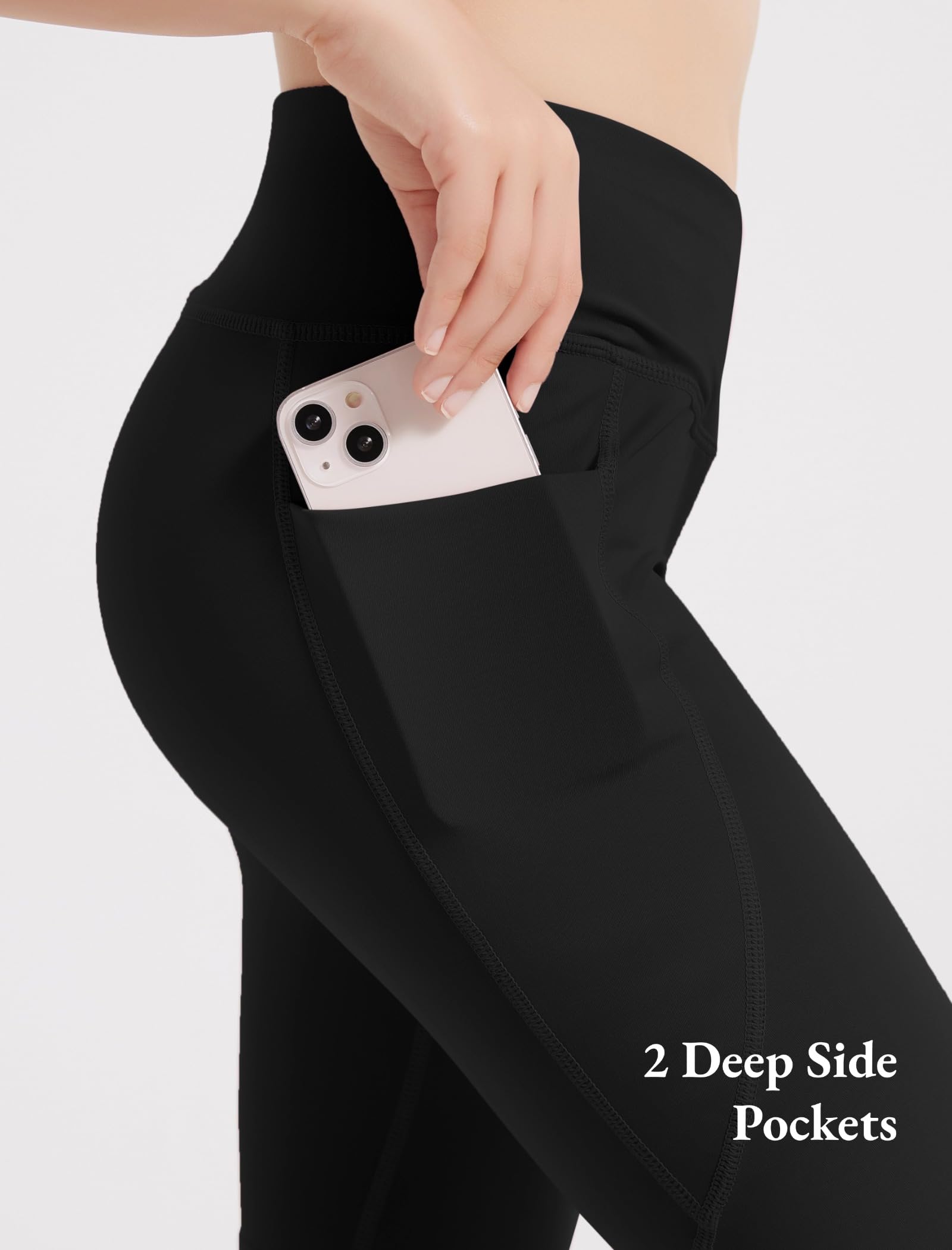 EXARUS Confezione da 4 leggings per ragazze e adolescenti, pantaloni da yoga incrociati a V in vita alla caviglia/lunghezza intera a vita alta per sport casual