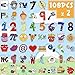 200 pcs Alphabet Lore Sticker, Alphabet Number Stickers Waterproof Letter Sticker for Kids Students for Cup Phone Refrigerator Skateboard Laptop Decoration Stickers